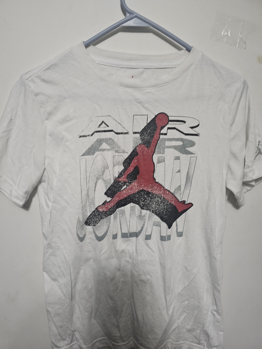 Nike Air Jordan White Tee with Red/Black Jumpman